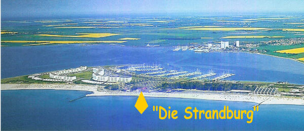 Die Strandburg am Südstrand, Fehmarn, Ostsee
